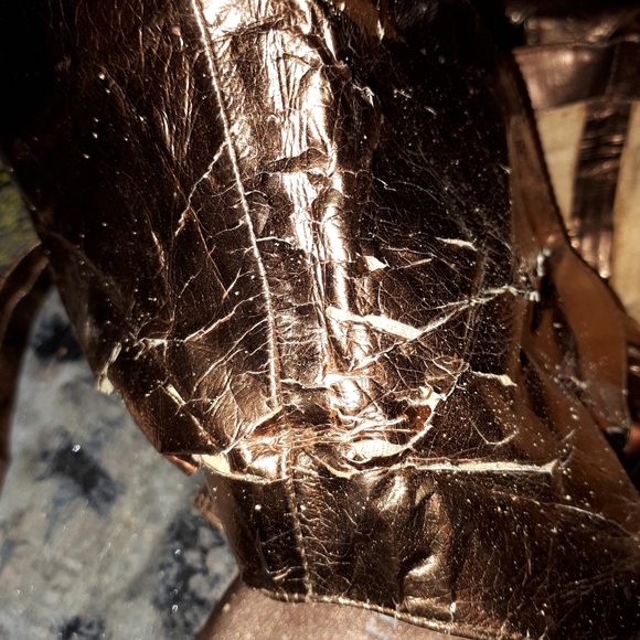 Bronze tone gladiator sandals - Picture 6 of 7